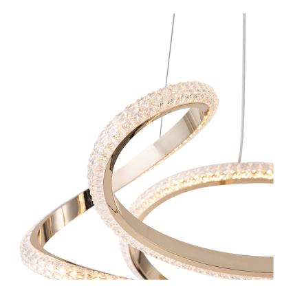 LED ljuskrona med textilsladd LED/24W/230V 3000K 50x120 cm