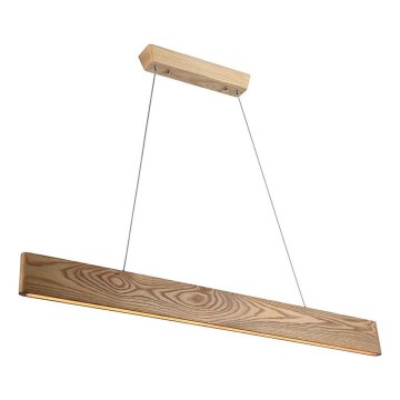 LED ljuskrona med textilsladd LED/24W/230V 3000K brun