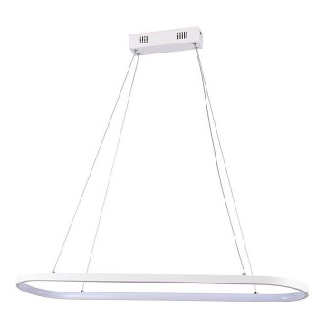 LED ljuskrona med textilsladd LED/24W/230V 4000K vit