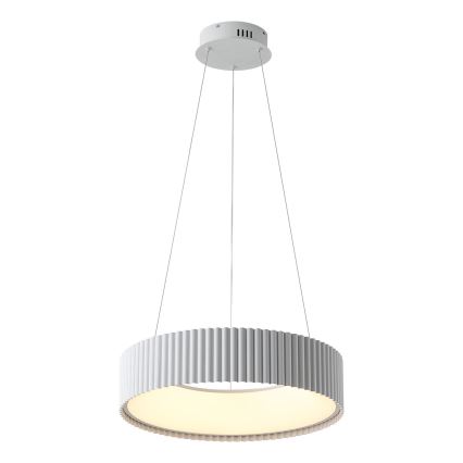 LED ljuskrona med textilsladd LED/30W/230V 3000K vit