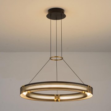 LED ljuskrona med textilsladd LED/33W/230V 3000K 62x120 cm