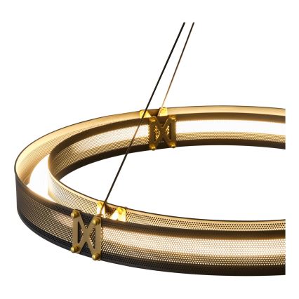 LED ljuskrona med textilsladd LED/33W/230V 3000K 62x120 cm