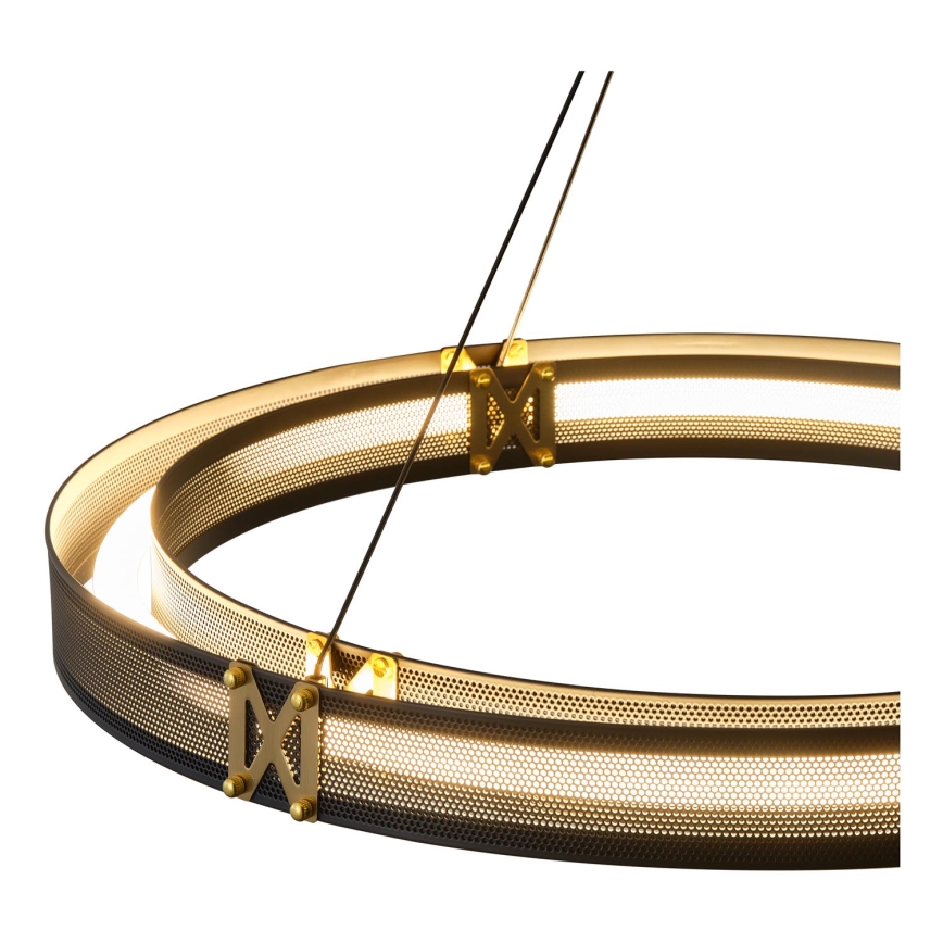 LED ljuskrona med textilsladd LED/33W/230V 3000K 62x120 cm