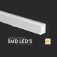 LED ljuskrona med textilsladd LED/40W/230V 3000/4000/6400K vit