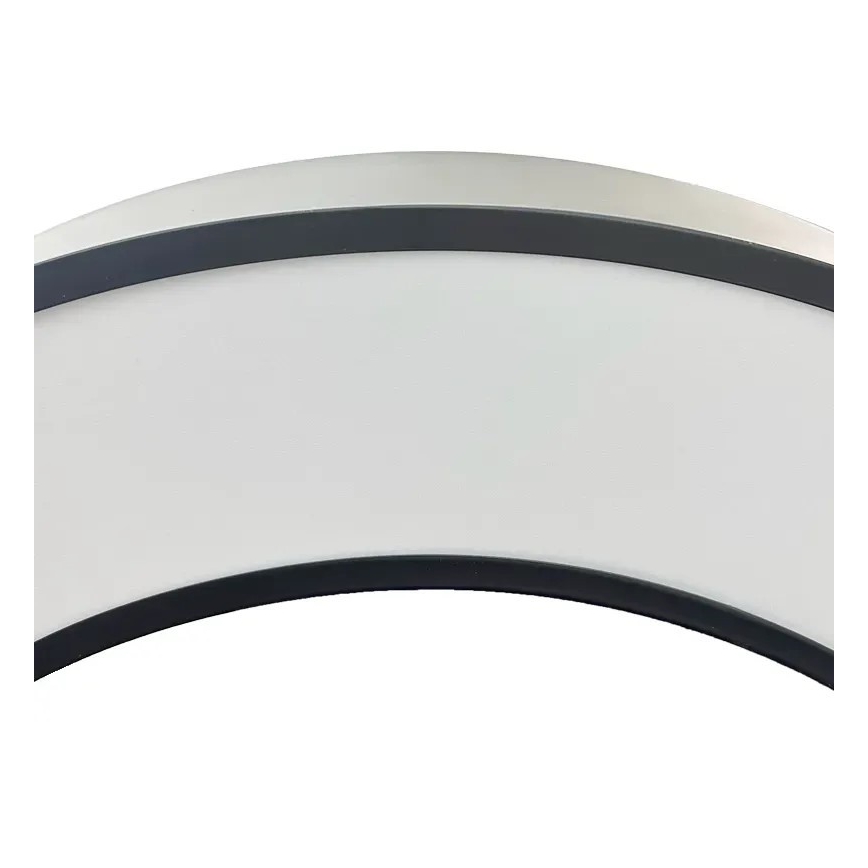 LED ljuskrona med textilsladd LED/50W/230V 4000K diameter 100 cm svart