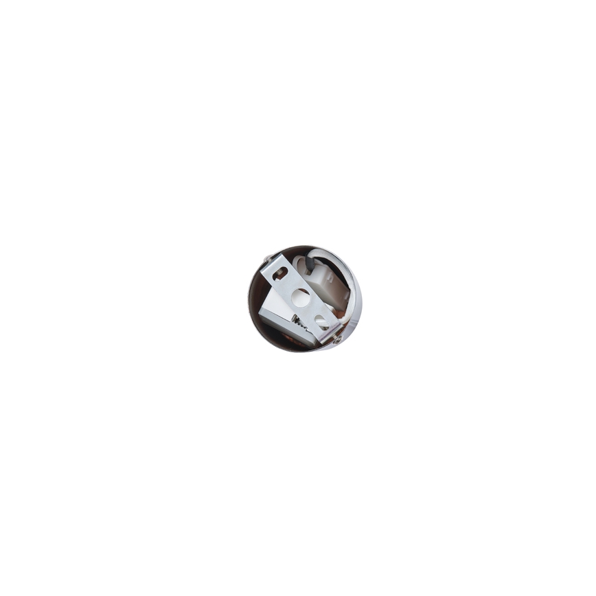 LED ljuskrona med textilsladd LED/6,3W/230V 3000K skinande krom diameter 25 cm