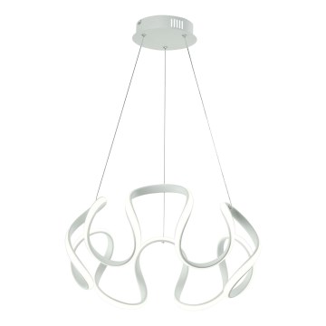 LED ljuskrona med textilsladd LED/60W/230V 3000K vit