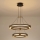 LED ljuskrona med textilsladd LED/62W/230V 3000K 62x120 cm