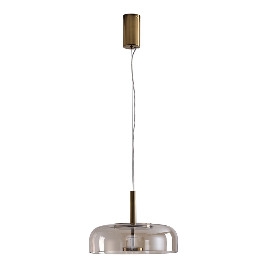 LED ljuskrona med textilsladd LED/8W/230V 3000K diameter 30 cm