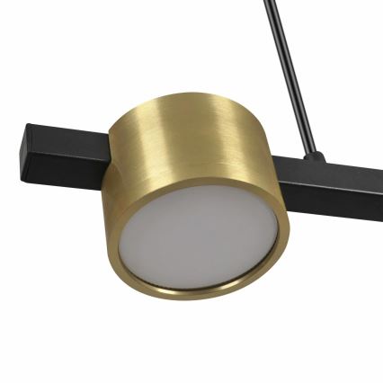 LED ljuskrona med textilsladd MIRELLA 3xGX53/6W/230V guld/svart