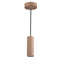 LED ljuskrona med textilsladd PIPE 1xGU10/5W/230V matt ek
