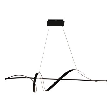 LED ljuskrona med textilsladd SASH LED/36W/230V svart