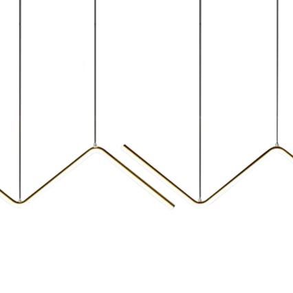 LED ljuskrona med textilsladd VERTE 2xLED/11W/230V svart