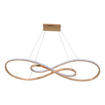 LED ljuskrona med textilsladd ZUMBA LED/50W/230V guld