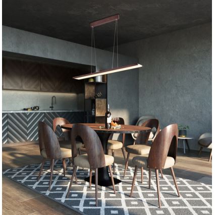 LED Ljuskrona med upphängningsrem  COCONUT LED/28W/230V