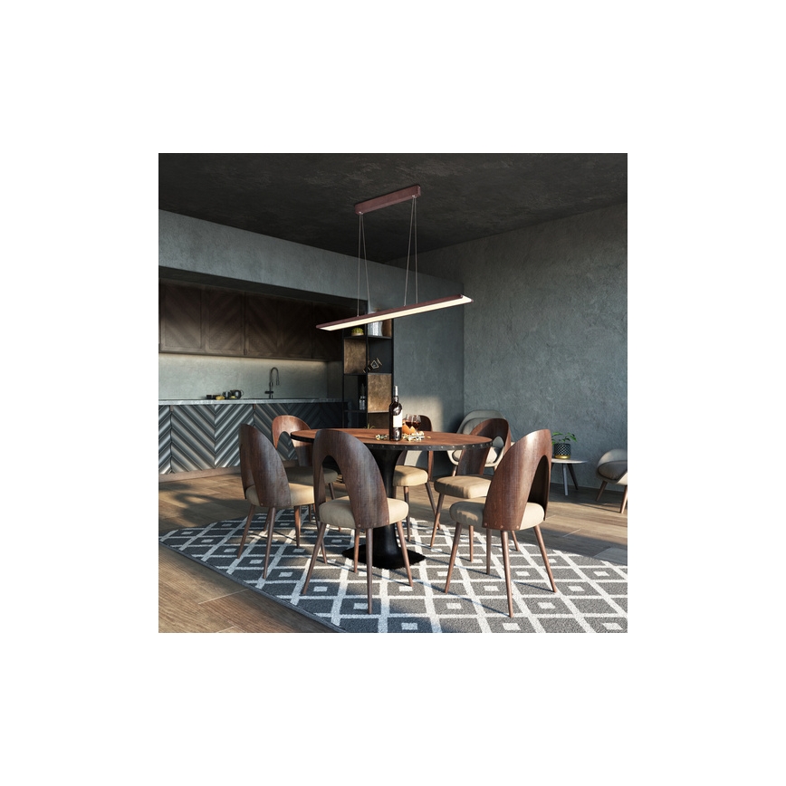 LED Ljuskrona med upphängningsrem  COCONUT LED/28W/230V