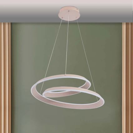 LED-ljuskrona på kabel CASHMERE LED/75W/230V Ø 60 cm vit