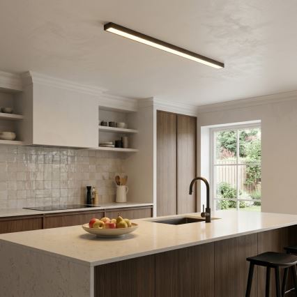 LED-ljuskrona på kabel/ytmonterad LED/44W/230V 4000K 120 cm svart