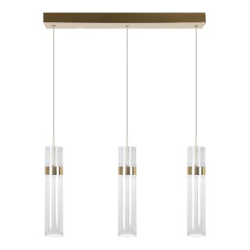 LED-ljuskrona på vajer AMBIENTE 3xLED/6W/230V 3000/4000/6000K guld
