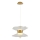 LED-ljuskrona på vajer BUTTERFLY 2xLED/10W/230V 3000K guld