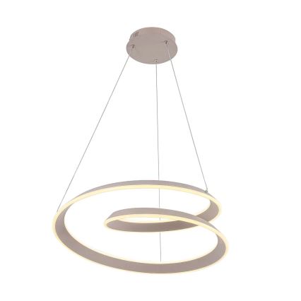 LED-ljuskrona på vajer CASHMERE LED/75W/230V Ø 60 cm beige