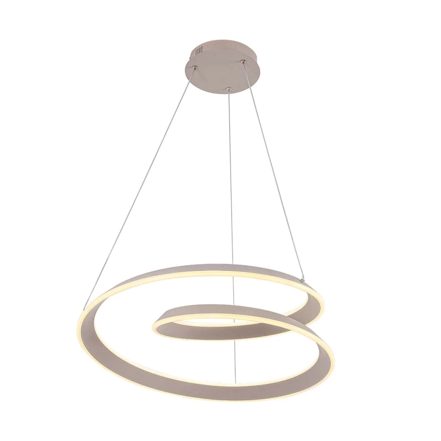 LED-ljuskrona på vajer CASHMERE LED/75W/230V Ø 60 cm beige