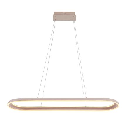 LED-ljuskrona på vajer CASHMERE LED/80W/230V 30x100 cm beige