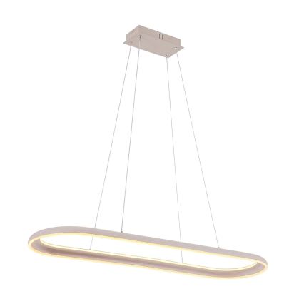 LED-ljuskrona på vajer CASHMERE LED/80W/230V 30x100 cm beige