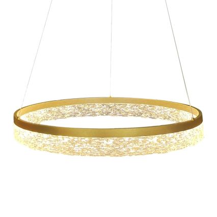 LED-ljuskrona på vajer GALA LED/25W/230V Ø 50 cm, guld