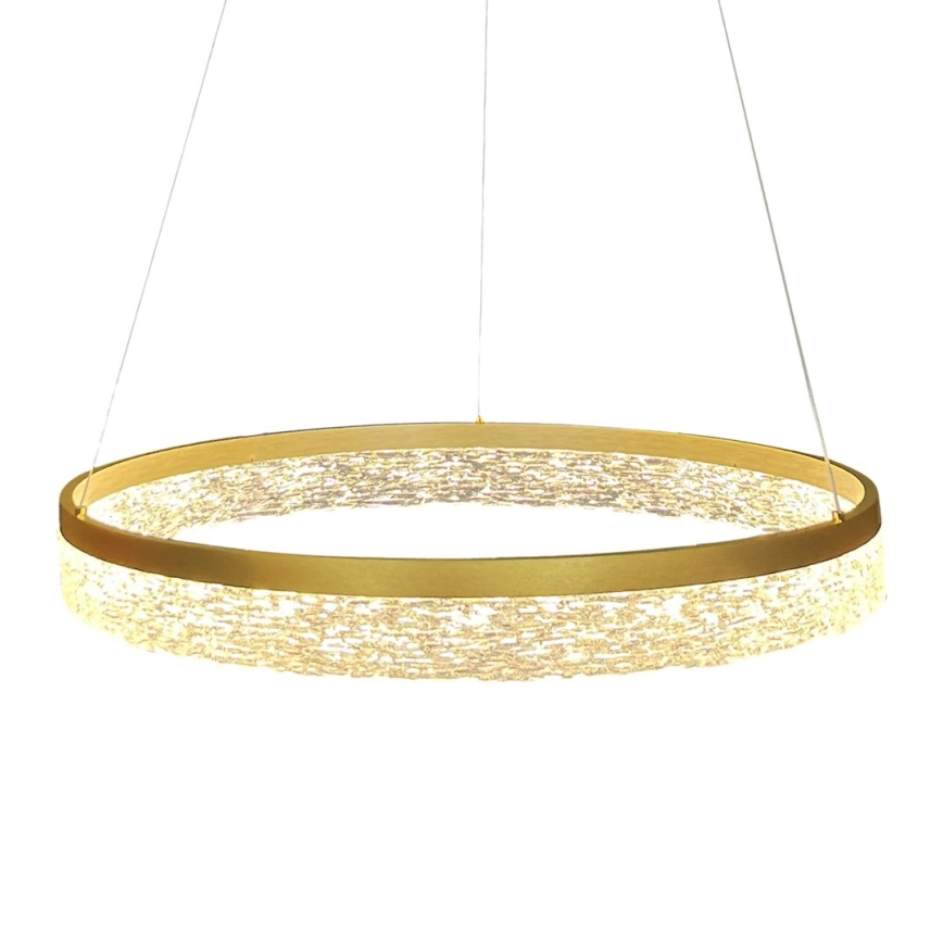 LED-ljuskrona på vajer GALA LED/25W/230V Ø 50 cm, guld