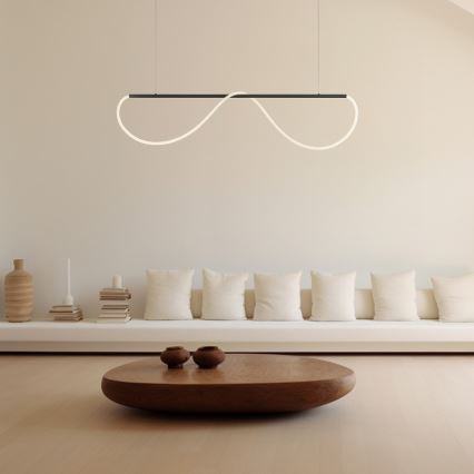 LED-ljuskrona på vajer MELECA LED/36W/230V 3000/4000/6000K 160 cm svart