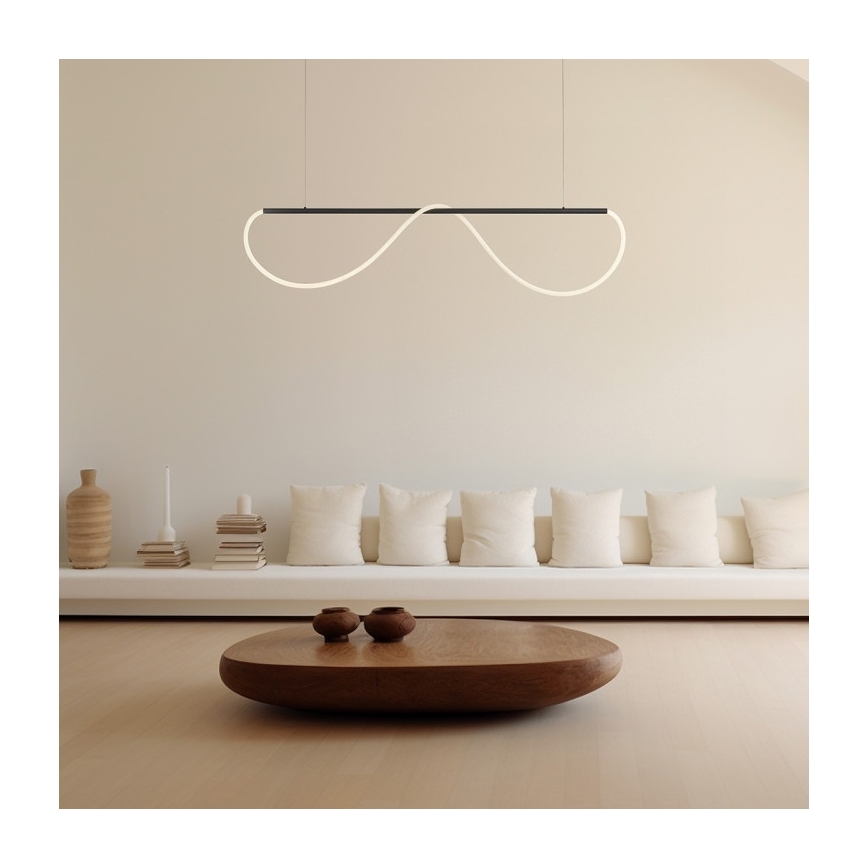 LED-ljuskrona på vajer MELECA LED/36W/230V 3000/4000/6000K 160 cm svart