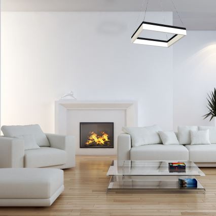 LED-ljuskrona på vajer NERO LED/32W/230V