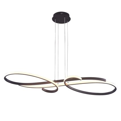 LED-ljuskrona på vajer VIOLIN LED/40W/230V svart