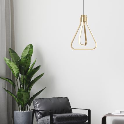 LED-ljuskrona på vajer ZING LED/19W/230V guldfärgad