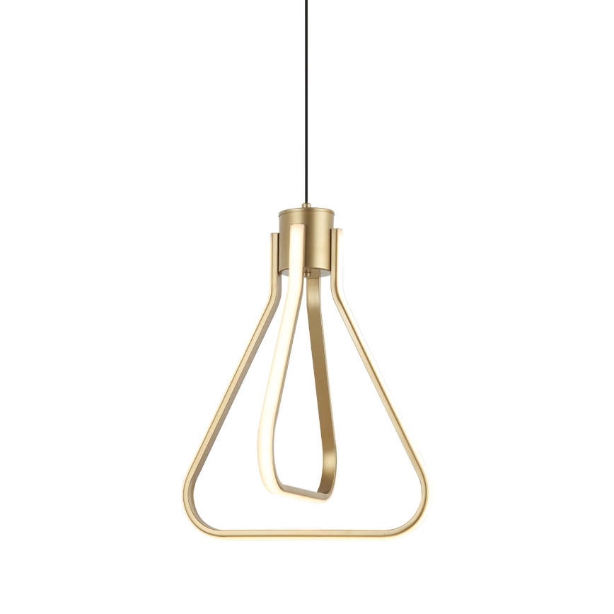 LED-ljuskrona på vajer ZING LED/19W/230V guldfärgad