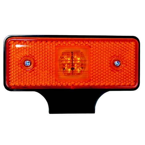 LED Ljusreflektor SINGLE LED/0,2W/12-24V IP67 orange