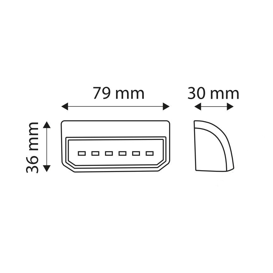 LED Ljusreflektor SPZ LICE LED/0,2W/12-24V IP67