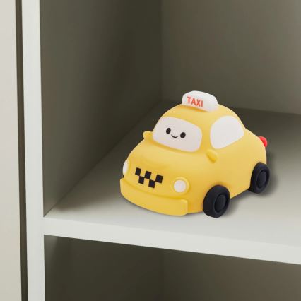 LED Ljusreglerad barns beröring lampa TAXI LED/1W/5V USB 1200 mAh taxi gul