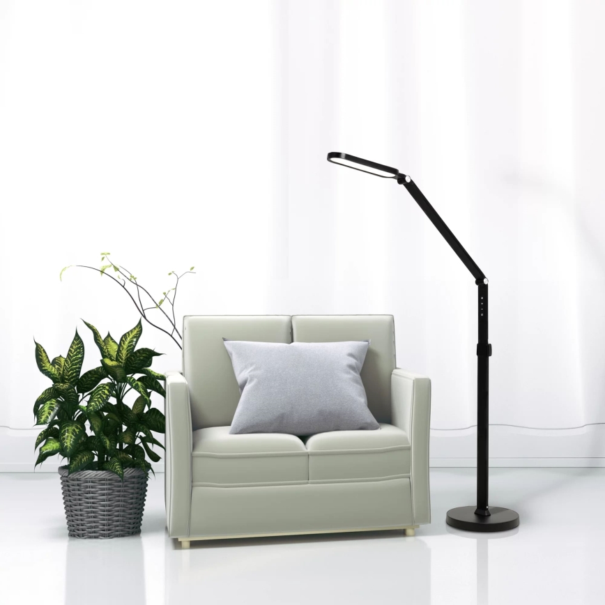 LED Ljusreglerad beröring golvlampa FERRARA LED/13W/230V 3000/4000/6000K svart