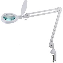 LED ljusreglerad bordslampa med en magnifier and clip LED/8W/12/230V