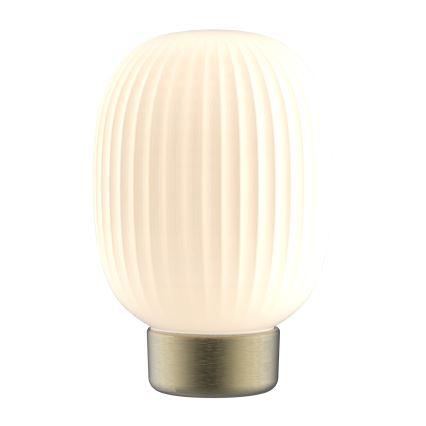 LED ljusreglerad bordslampa touch LATTE LED/1,8W/5V USB 2000 mAh guld/vit