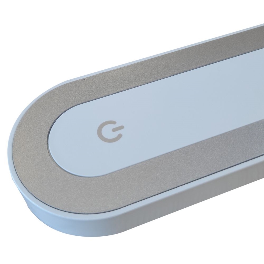 LED ljusreglerad bordslampa touch MADERA LED/7W/230V USB vit