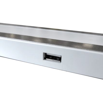 LED ljusreglerad bordslampa touch MADERA LED/7W/230V USB vit