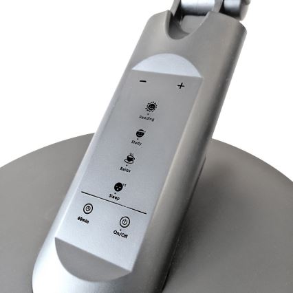 LED ljusreglerad bordslampa touch OPTIMUM LED/7W/230V USB 3000/4000/6000K silver