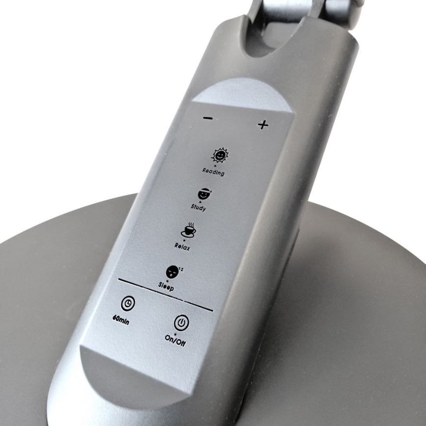 LED ljusreglerad bordslampa touch OPTIMUM LED/7W/230V USB 3000/4000/6000K silver