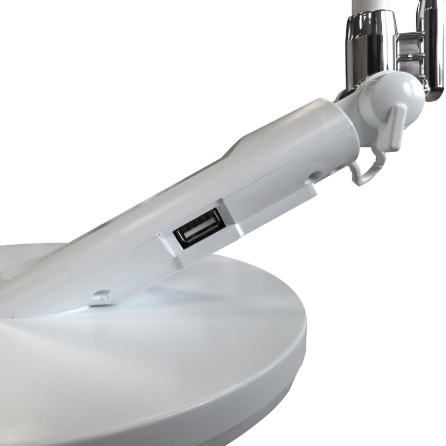 LED ljusreglerad bordslampa touch OPTIMUM LED/7W/230V USB 3000/4000/6000K vit