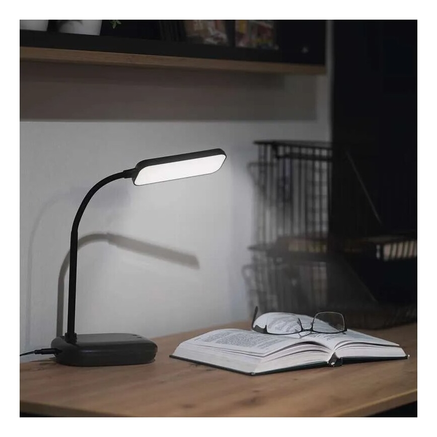 LED Ljusreglerad flexibel bordslampa LED/12W/230V 3000K/4000K/6500K svart