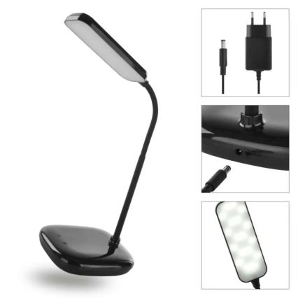 LED Ljusreglerad flexibel bordslampa LED/12W/230V 3000K/4000K/6500K svart