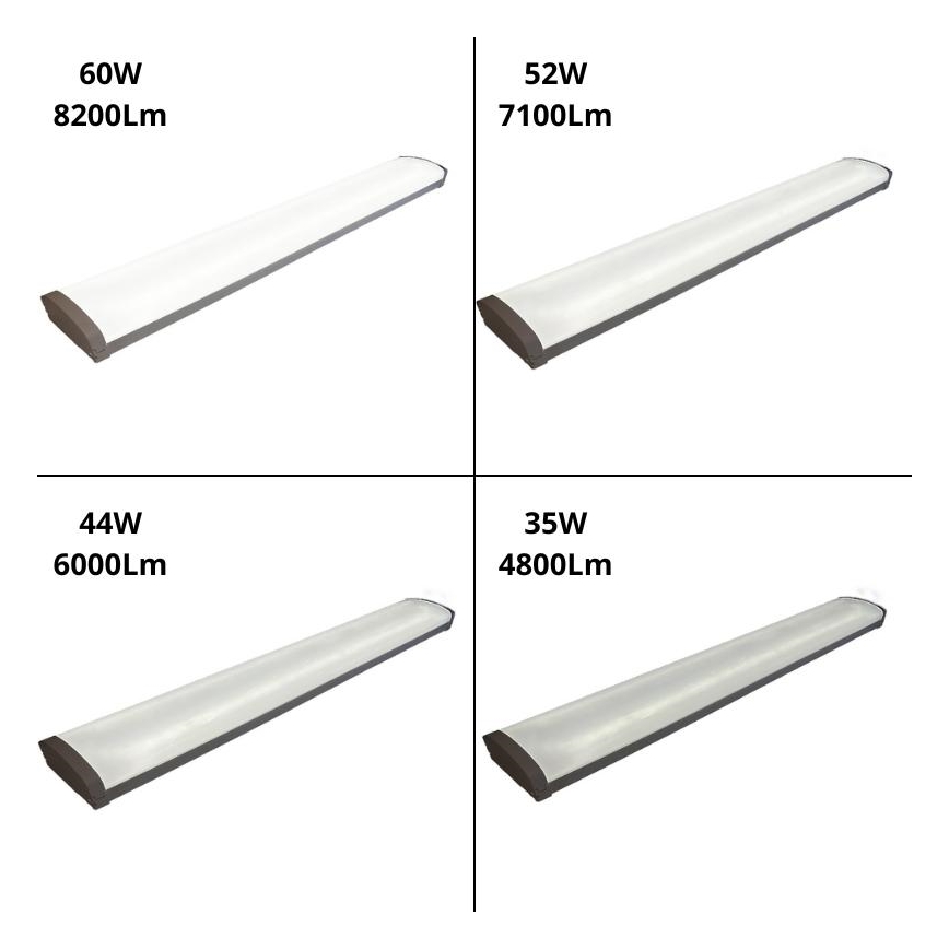 LED Ljusreglerad fluorescerande belysning LED/35W/44W/52W/60W/230V 4000K 120 cm